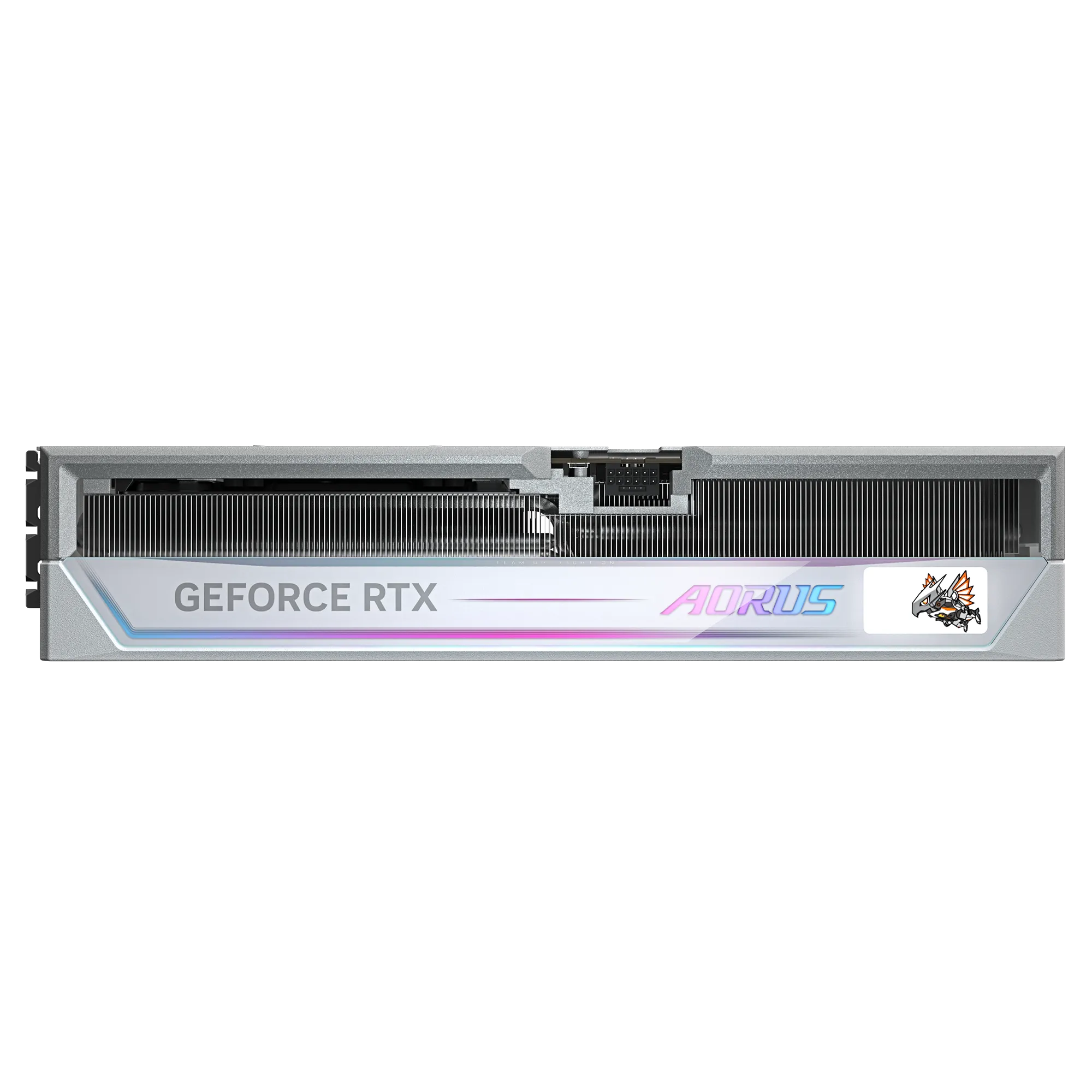 A large main feature product image of Gigabyte GeForce RTX 5090 Aorus Master Ice White 32GB GDDR7