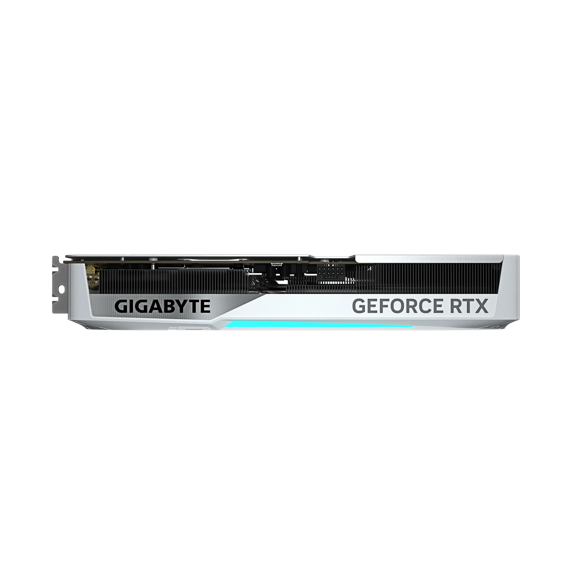 A large main feature product image of Gigabyte GeForce RTX 5070 Ti Eagle OC ICE White SFF 16GB GDDR7