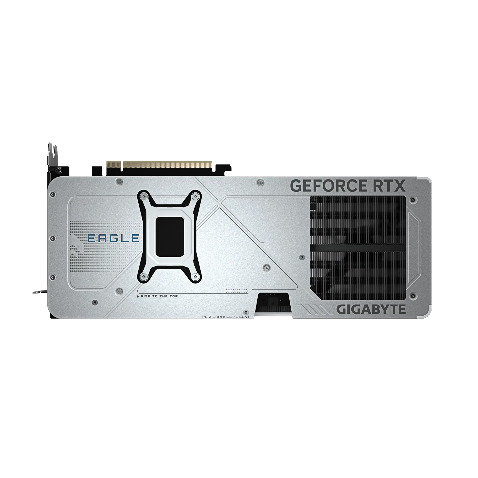A large main feature product image of Gigabyte GeForce RTX 5070 Ti Eagle OC ICE White SFF 16GB GDDR7