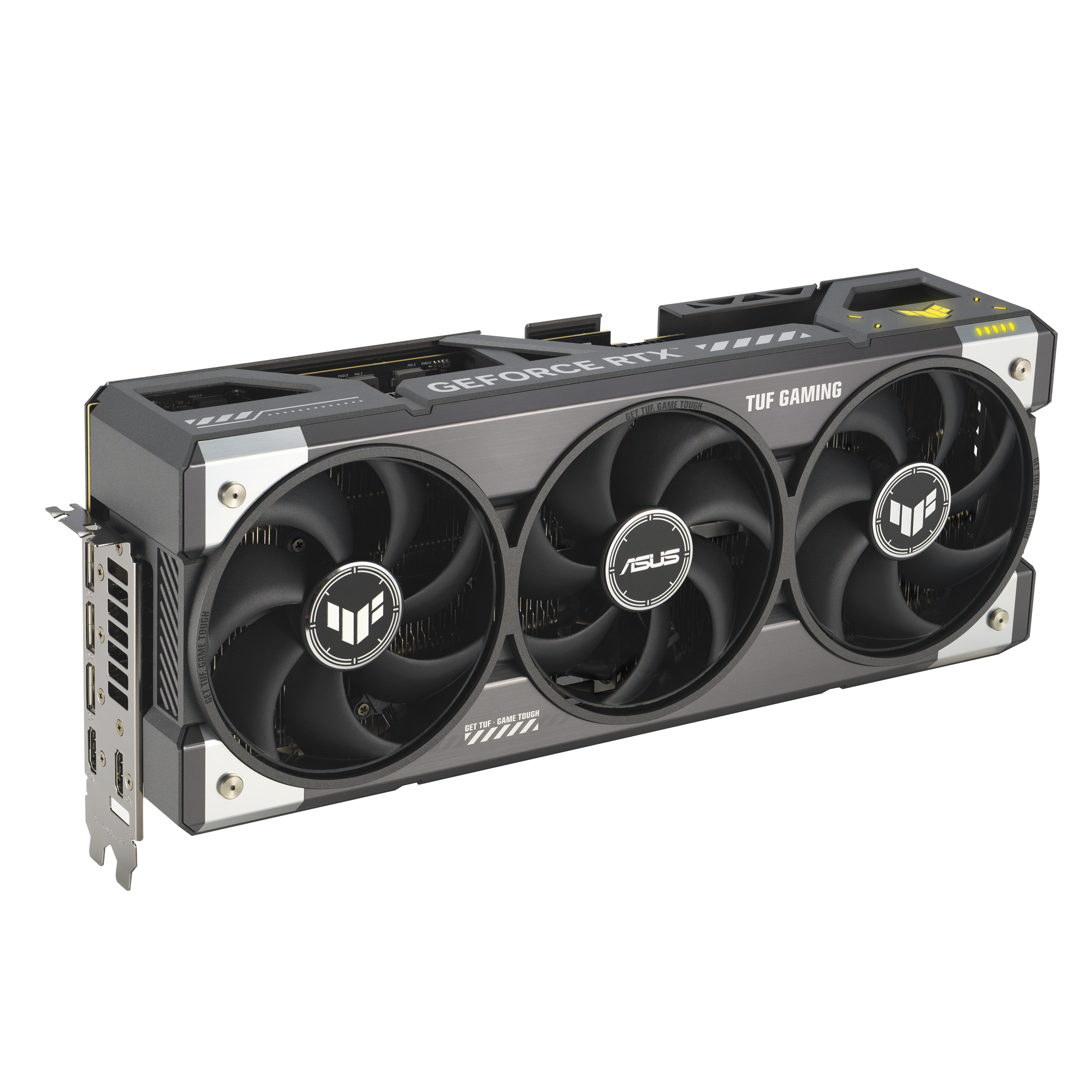 A large main feature product image of ASUS GeForce RTX 5080 TUF Gaming 16GB GDDR7