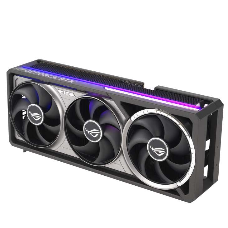 A large main feature product image of ASUS GeForce RTX 5090 ROG Astral 32GB GDDR7