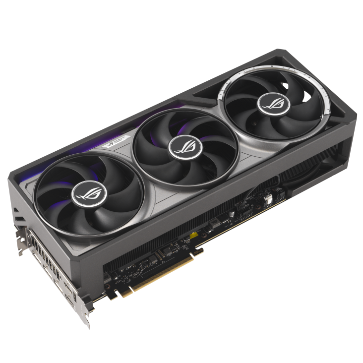 A large main feature product image of ASUS GeForce RTX 5090 ROG Astral 32GB GDDR7