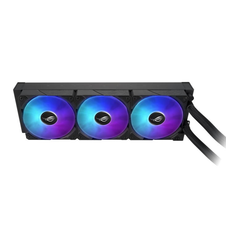 A large main feature product image of ASUS GeForce RTX 5090 ROG Astral LC 32GB GDDR7