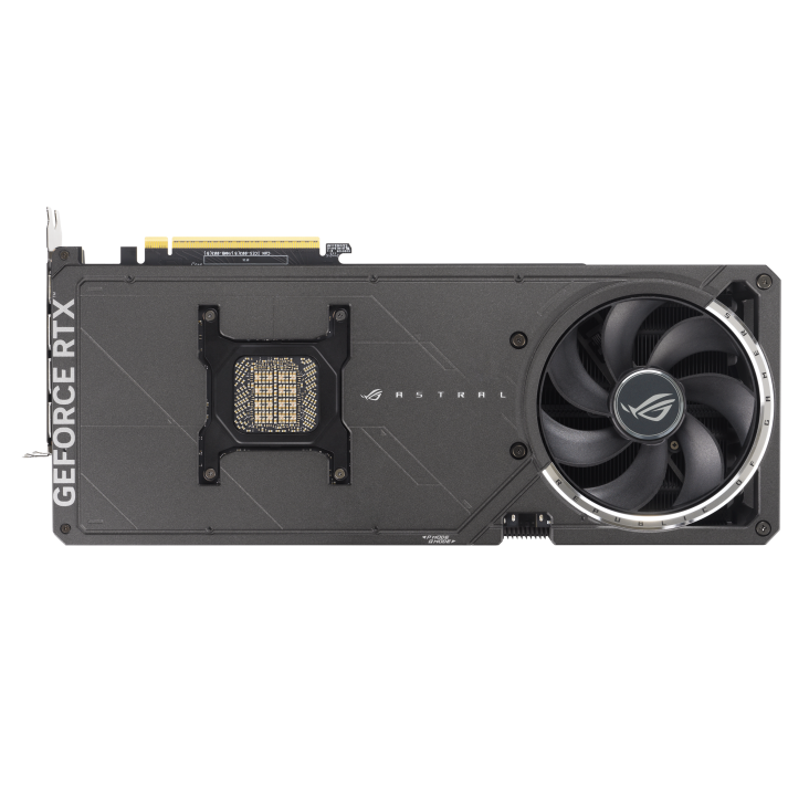 A large main feature product image of ASUS GeForce RTX 5090 ROG Astral OC 32GB GDDR7