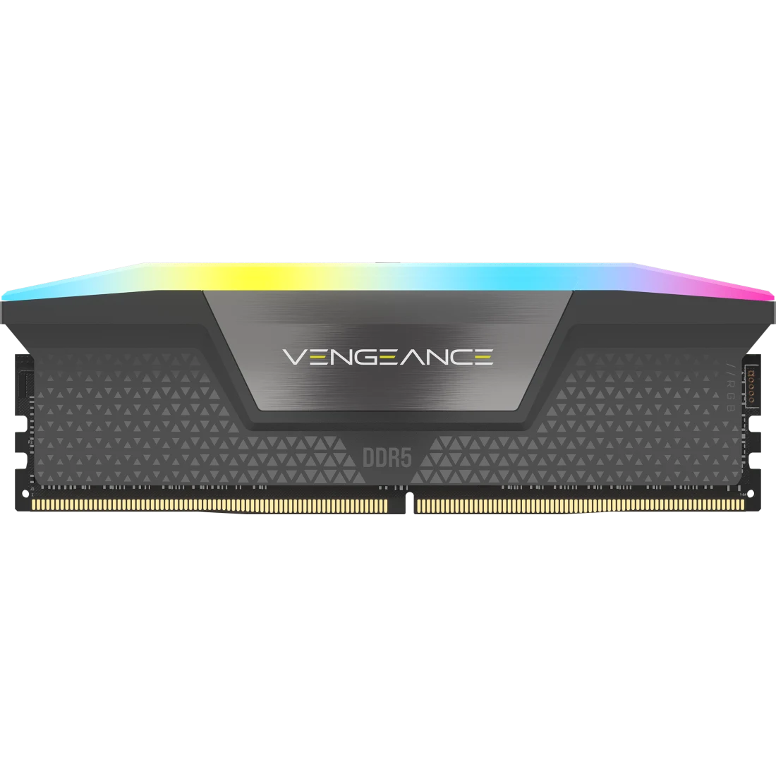 A large main feature product image of Corsair Vengeance RGB 32GB Kit (2x16GB) XMP/EXPO DDR5-6000 C28 (Grey)