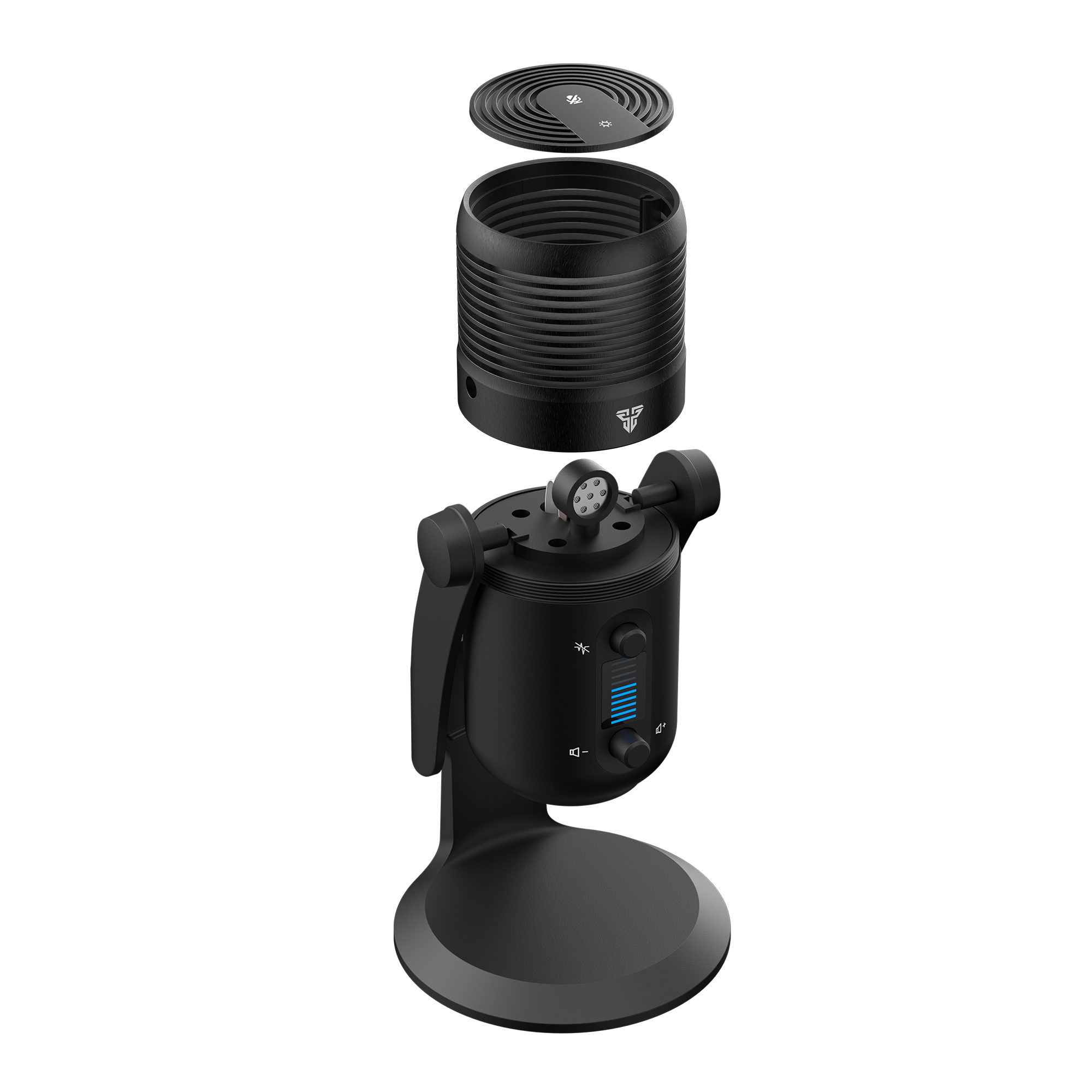 A large main feature product image of Fantech MCX03 Leviosa Max USB Condenser Noise Reduction Microphone - Black