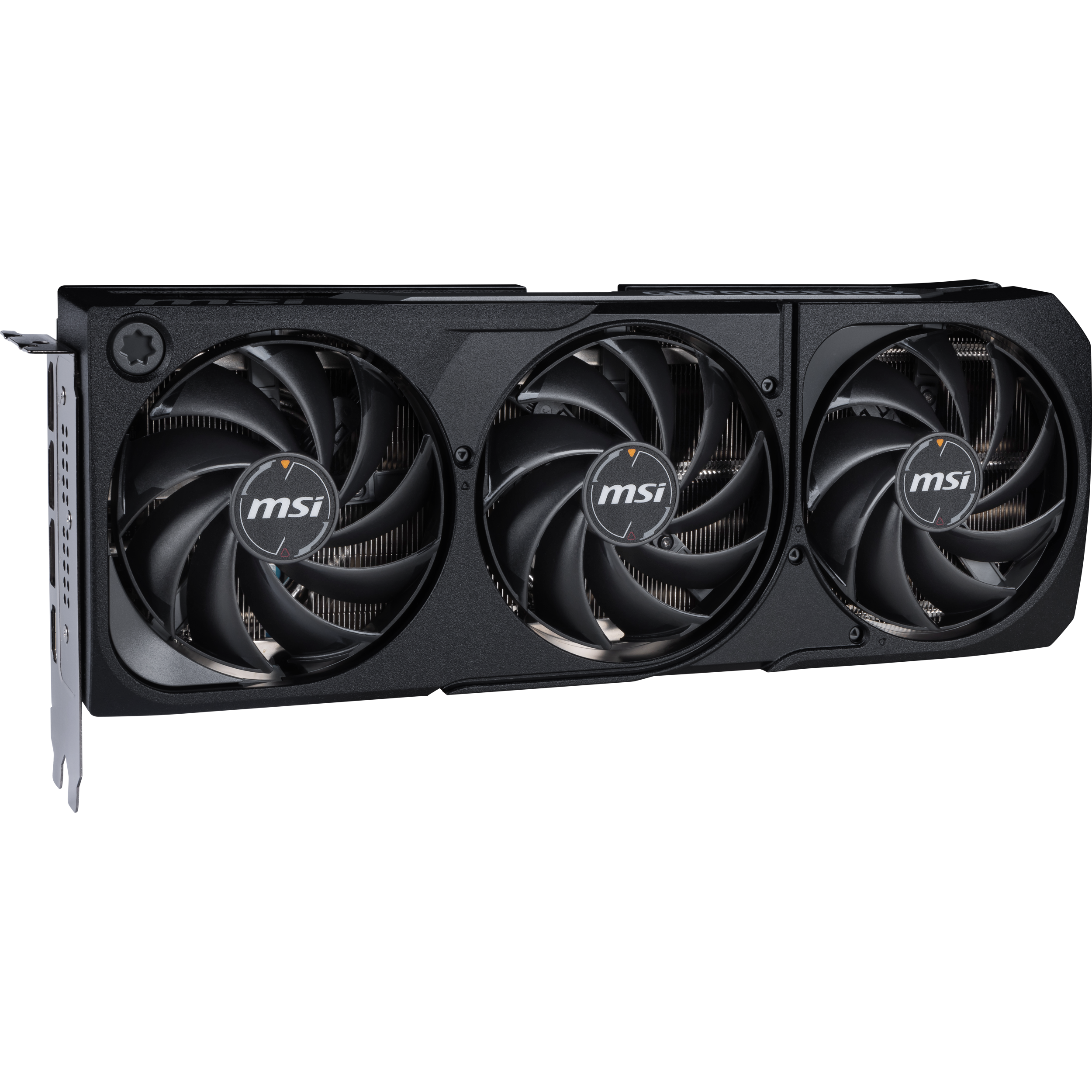 A large main feature product image of MSI GeForce RTX 5080 Shadow 3X OC 16GB GDDR7