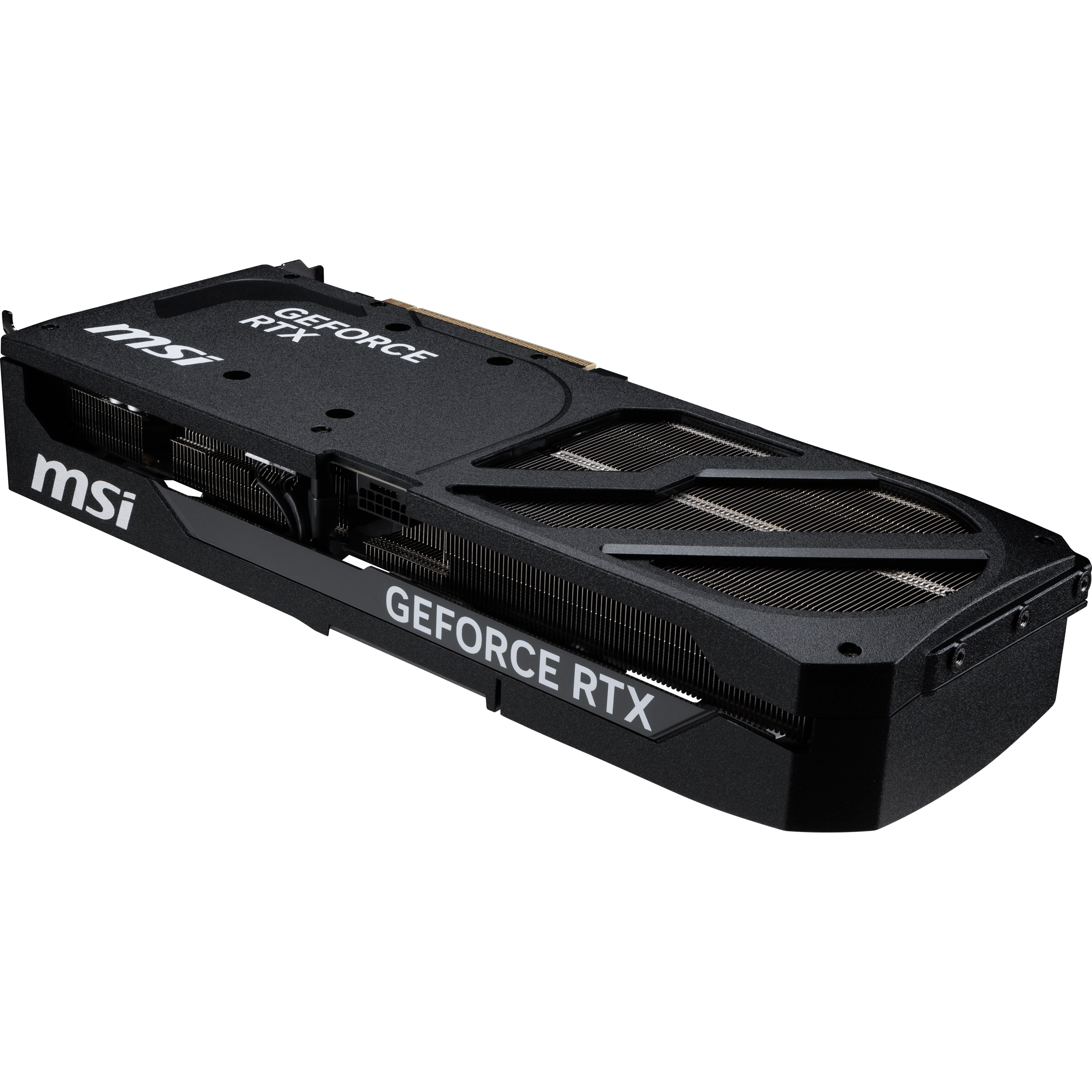 A large main feature product image of MSI GeForce RTX 5080 Shadow 3X OC 16GB GDDR7