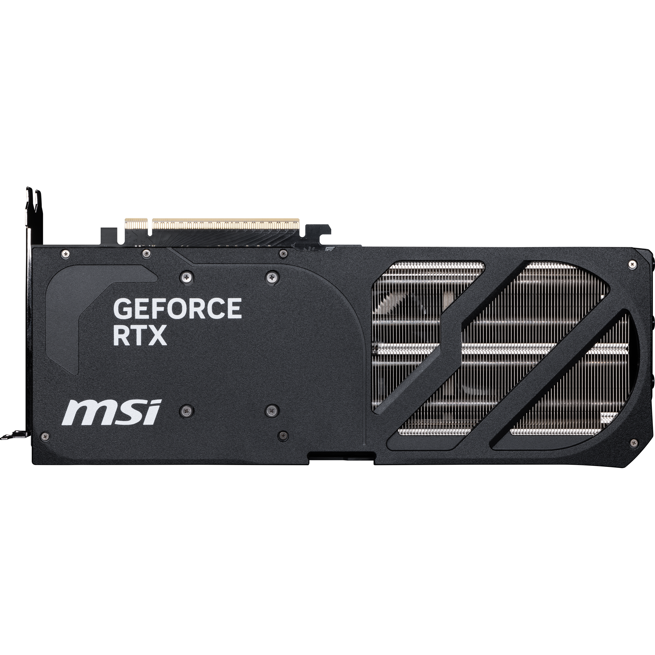A large main feature product image of MSI GeForce RTX 5080 Shadow 3X OC 16GB GDDR7