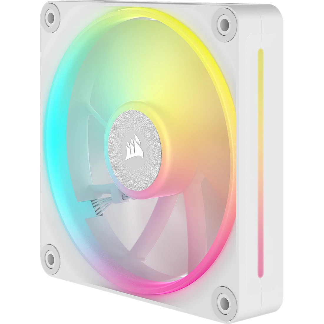 A large main feature product image of Corsair iCUE LINK LX120 RGB - 120mm PWM Modular Fan (White)