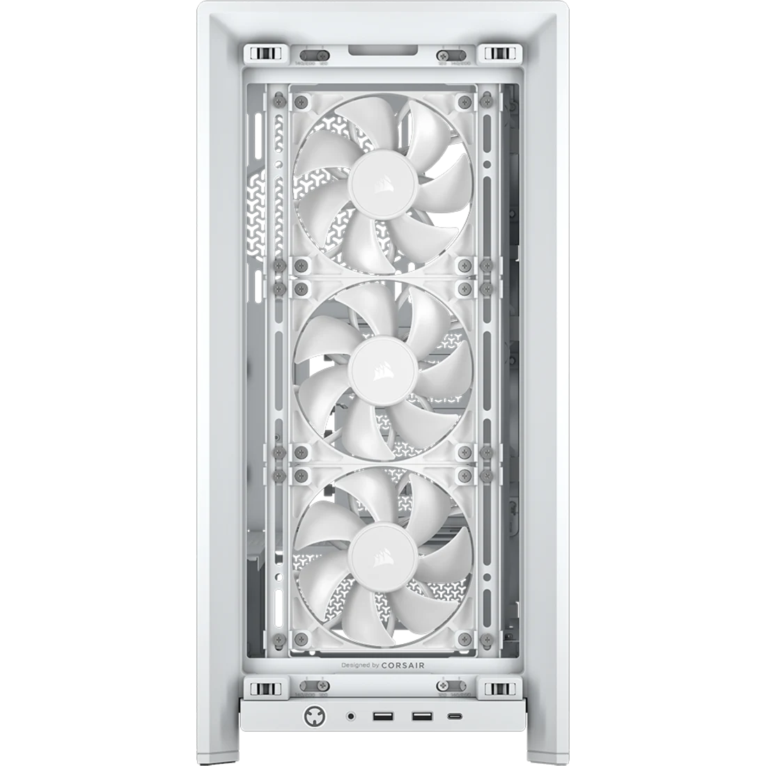 A large main feature product image of Corsair Frame 4000D RS Mid Tower Case (White)
