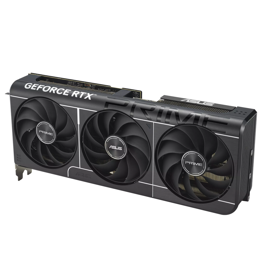 A large main feature product image of ASUS GeForce RTX 5070 Prime OC 12GB GDDR7