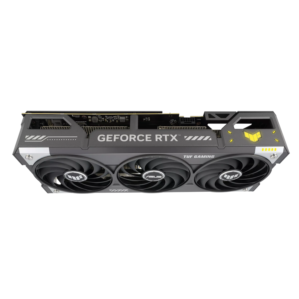 A large main feature product image of ASUS GeForce RTX 5070 TUF Gaming OC 12GB GDDR7