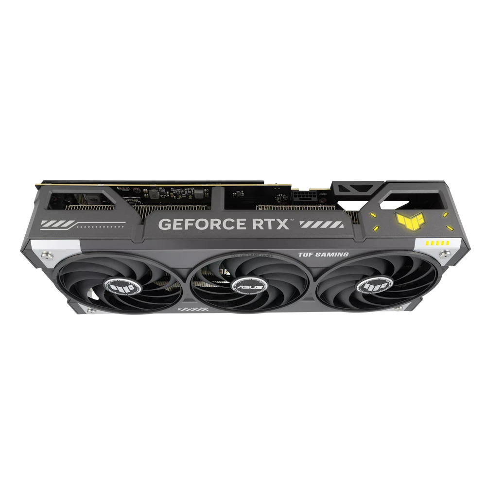 A large main feature product image of ASUS GeForce RTX 5070 TUF Gaming OC 12GB GDDR7