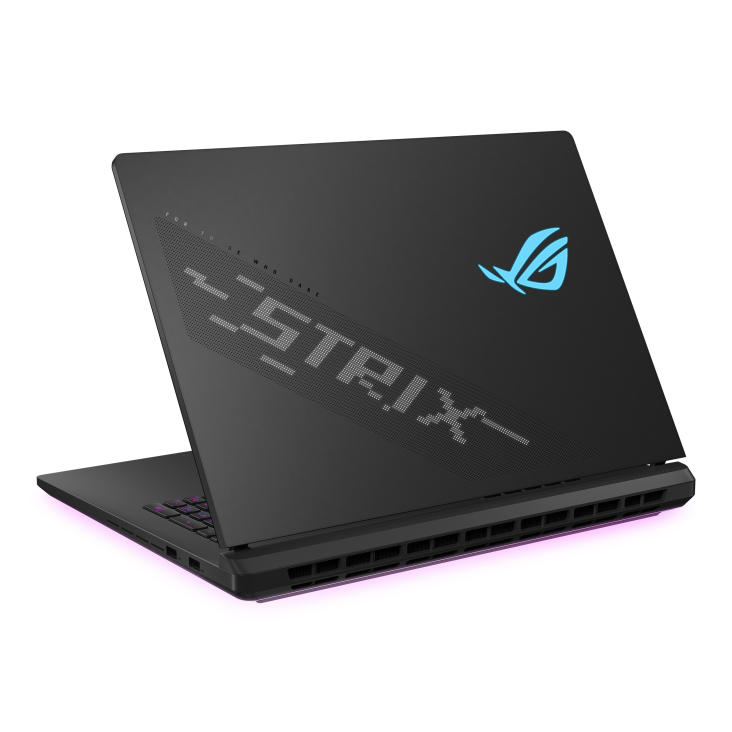 A large main feature product image of ASUS ROG Strix SCAR 18 (G835) - 18" 240Hz, Ultra 9 275HX, RTX 5090, 64GB/2+2TB RAID 0 - Win 11 Gaming Notebook