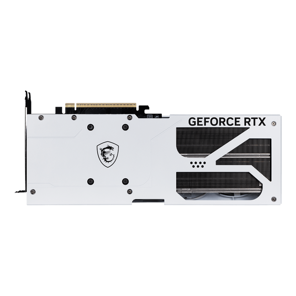 A large main feature product image of MSI GeForce RTX 5080 Ventus 3X OC 16GB GDDR7 - White