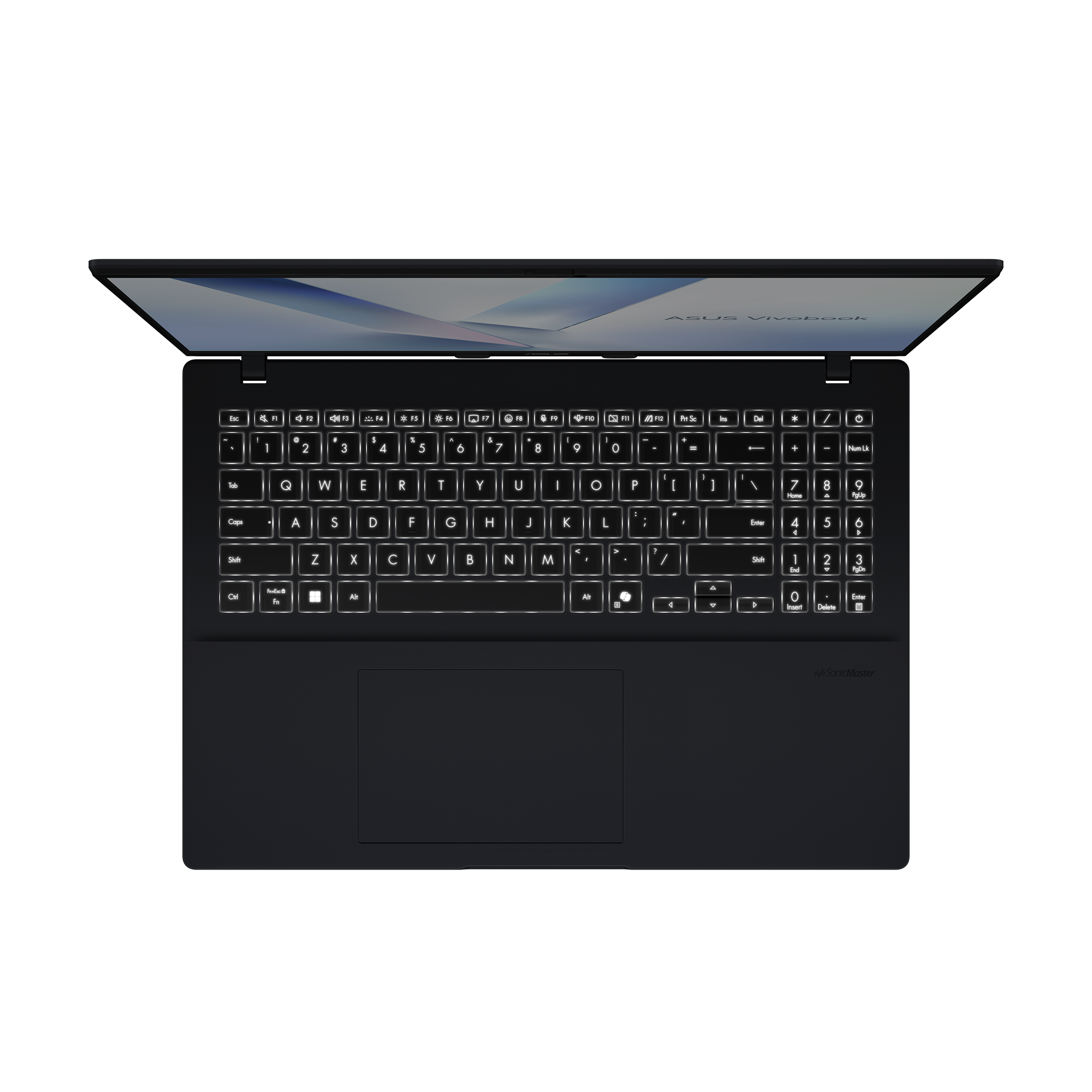 A large main feature product image of ASUS Vivobook 16 (X1607) - 16" Ultra 5 225H, 16GB/512GB - Win 11 AI Notebook