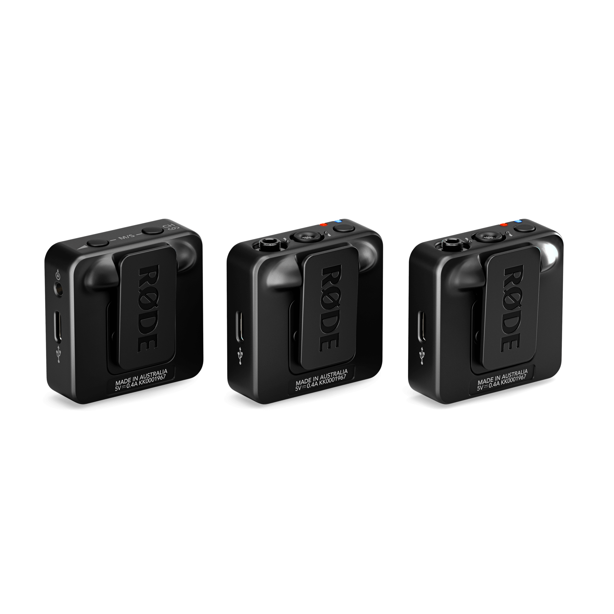 A large main feature product image of RODE Wireless GO (Gen 3) - Compact Wireless Microphone System (Black)