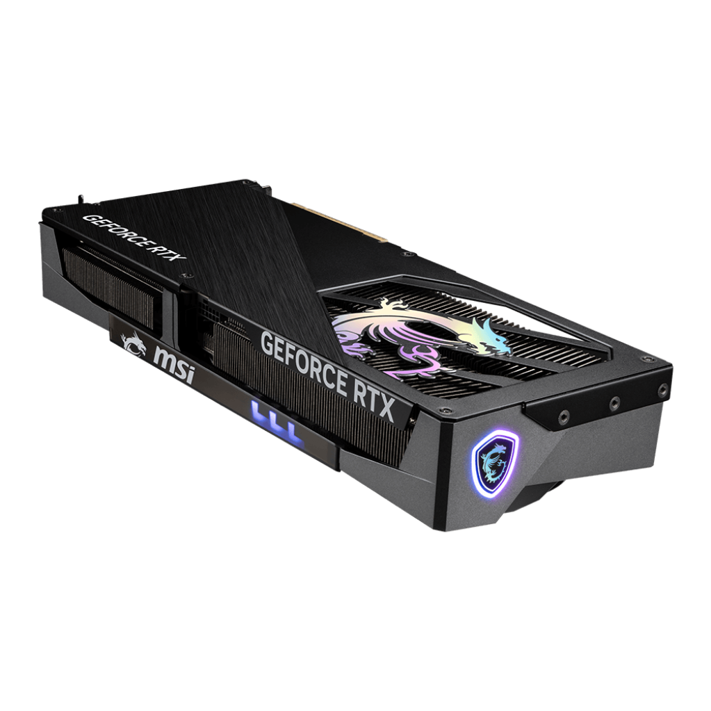 A large main feature product image of MSI GeForce RTX 5070 Gaming Trio OC 12GB GDDR7