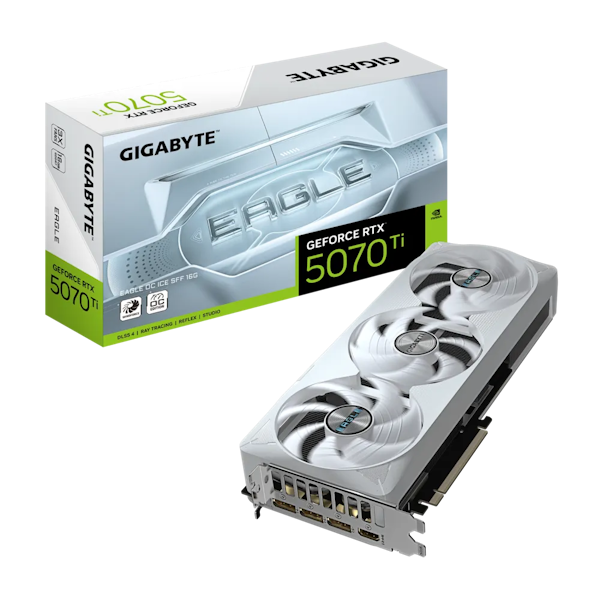 Gigabyte GeForce RTX 5070 Ti Eagle OC ICE White SFF 16GB GDDR7 - Main Image