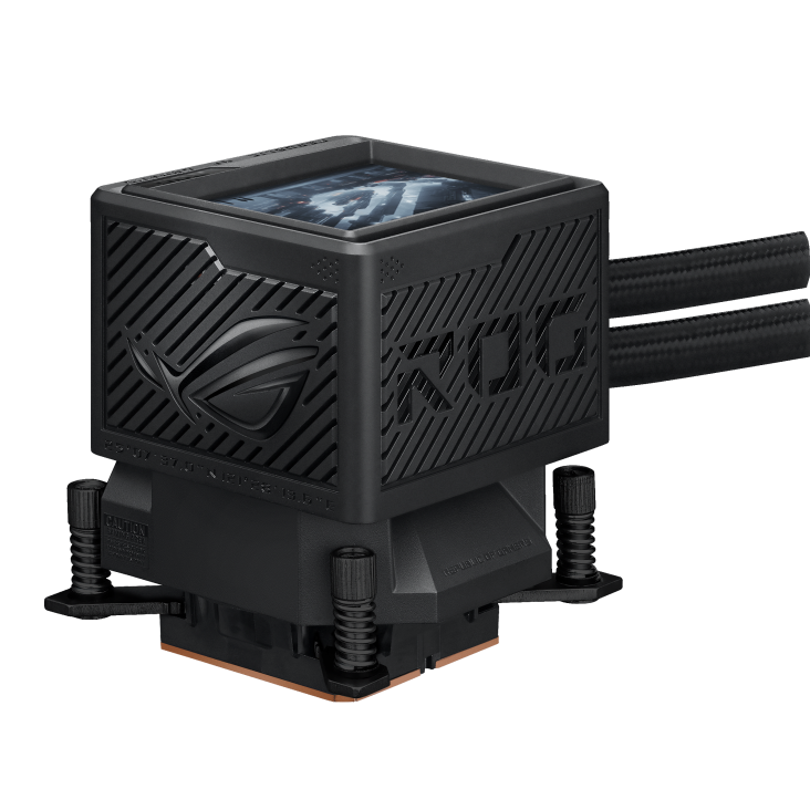A large main feature product image of ASUS ROG Ryujin III 360 ARGB Extreme 360mm AIO Liquid  CPU Cooler - Black