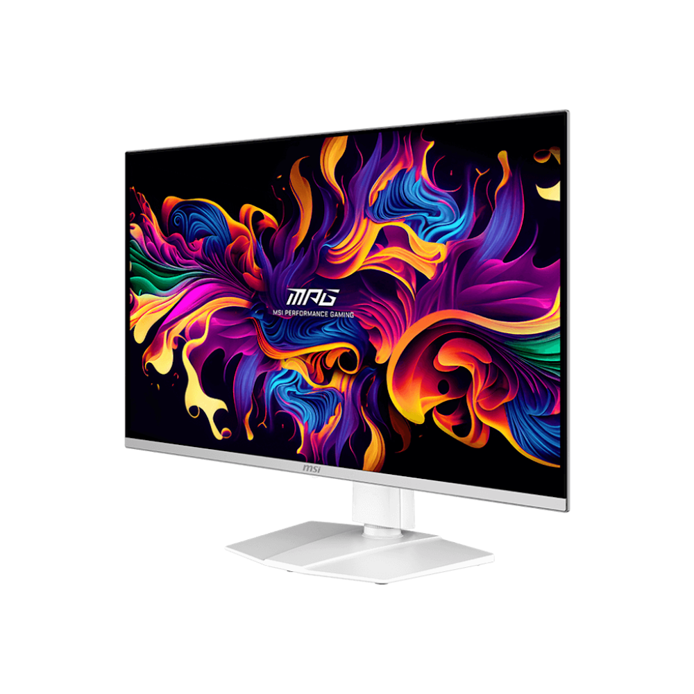 A large main feature product image of MSI MPG 321URXW QD-OLED - 32" 4K 2160p 240Hz 0.03ms QD-OLED Gaming Monitor (White)