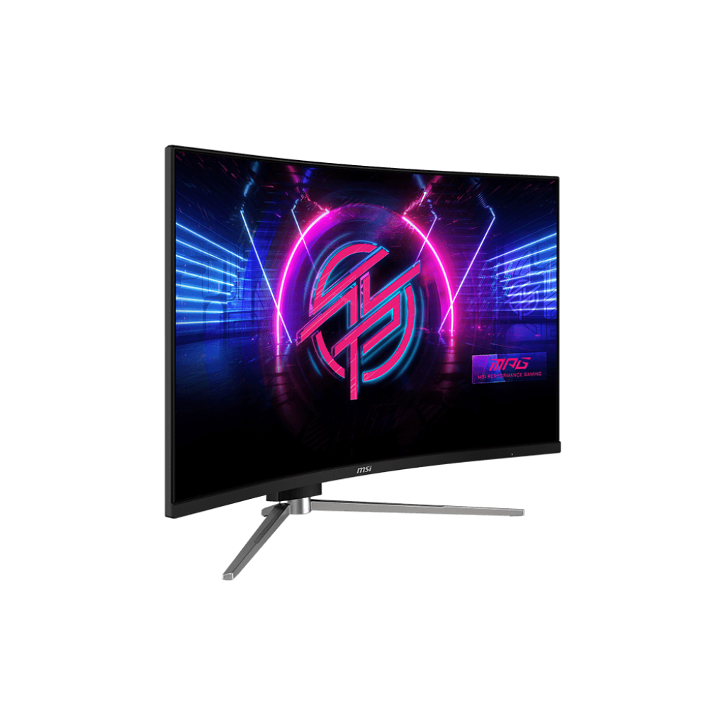 A large main feature product image of MSI MPG 325CQRXF - 32" Curved 1440p 280Hz 0.5ms Fast VA Gaming Monitor