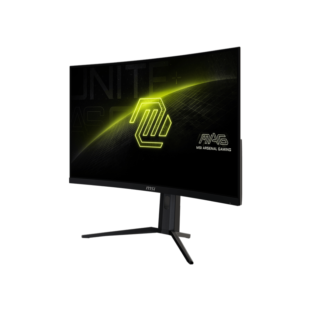 A large main feature product image of MSI MAG 321CUPDF - 32" Curved 4K 2160p 160Hz 0.5ms Fast VA Gaming Monitor