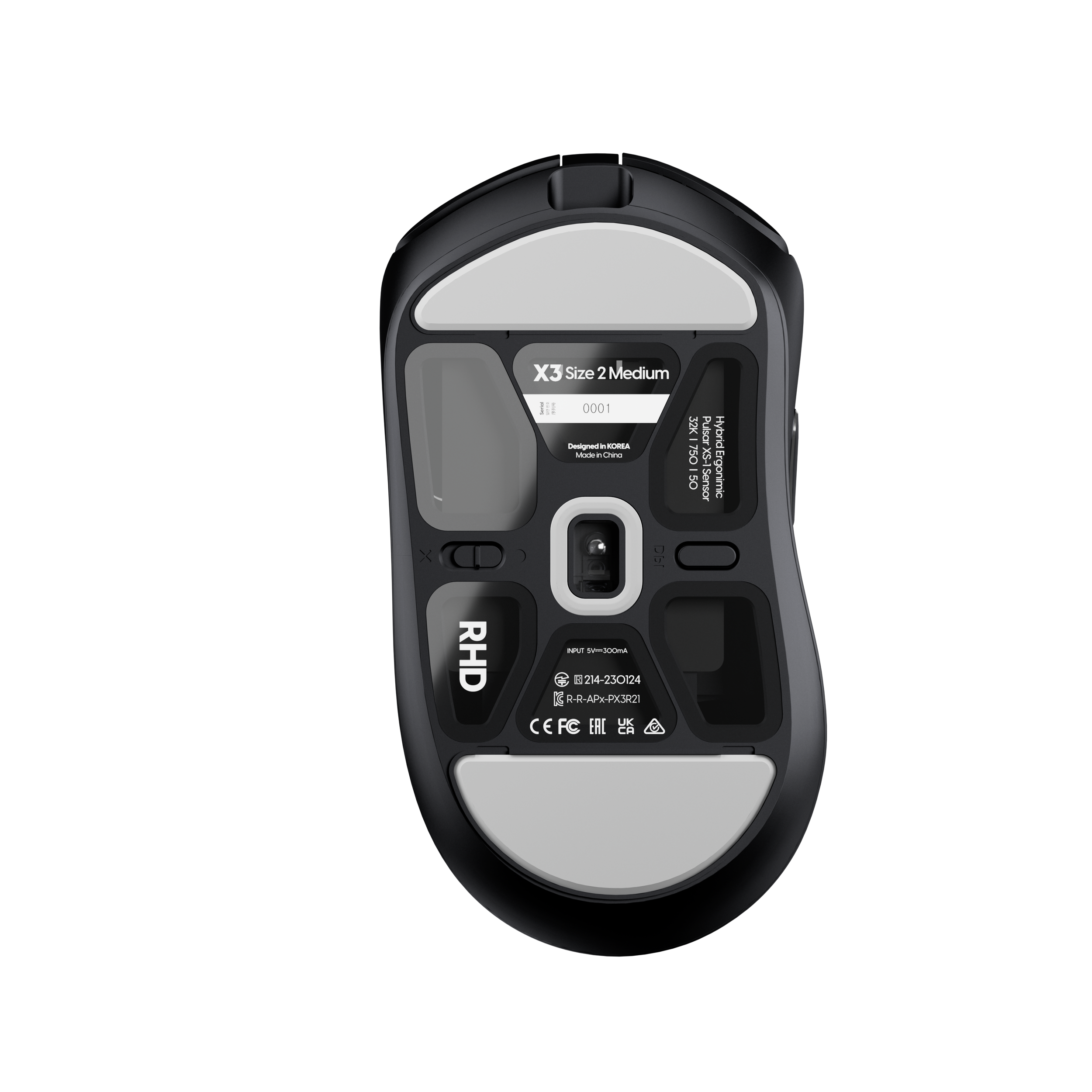 A large main feature product image of Pulsar X3 - 55g Lightweight Wireless Gaming Mouse (Black)