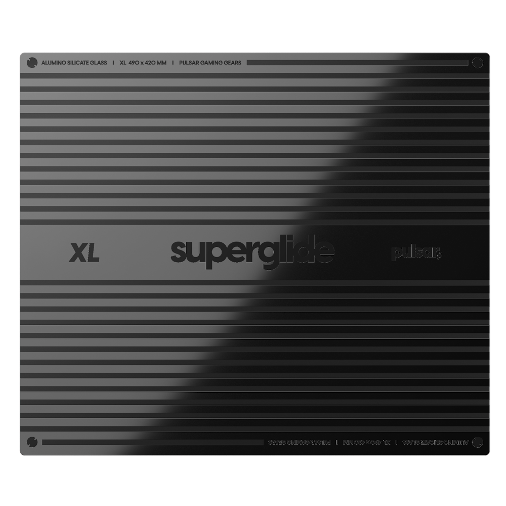 A large main feature product image of Pulsar Superglide v2 Glass Mousepad - XL (White)