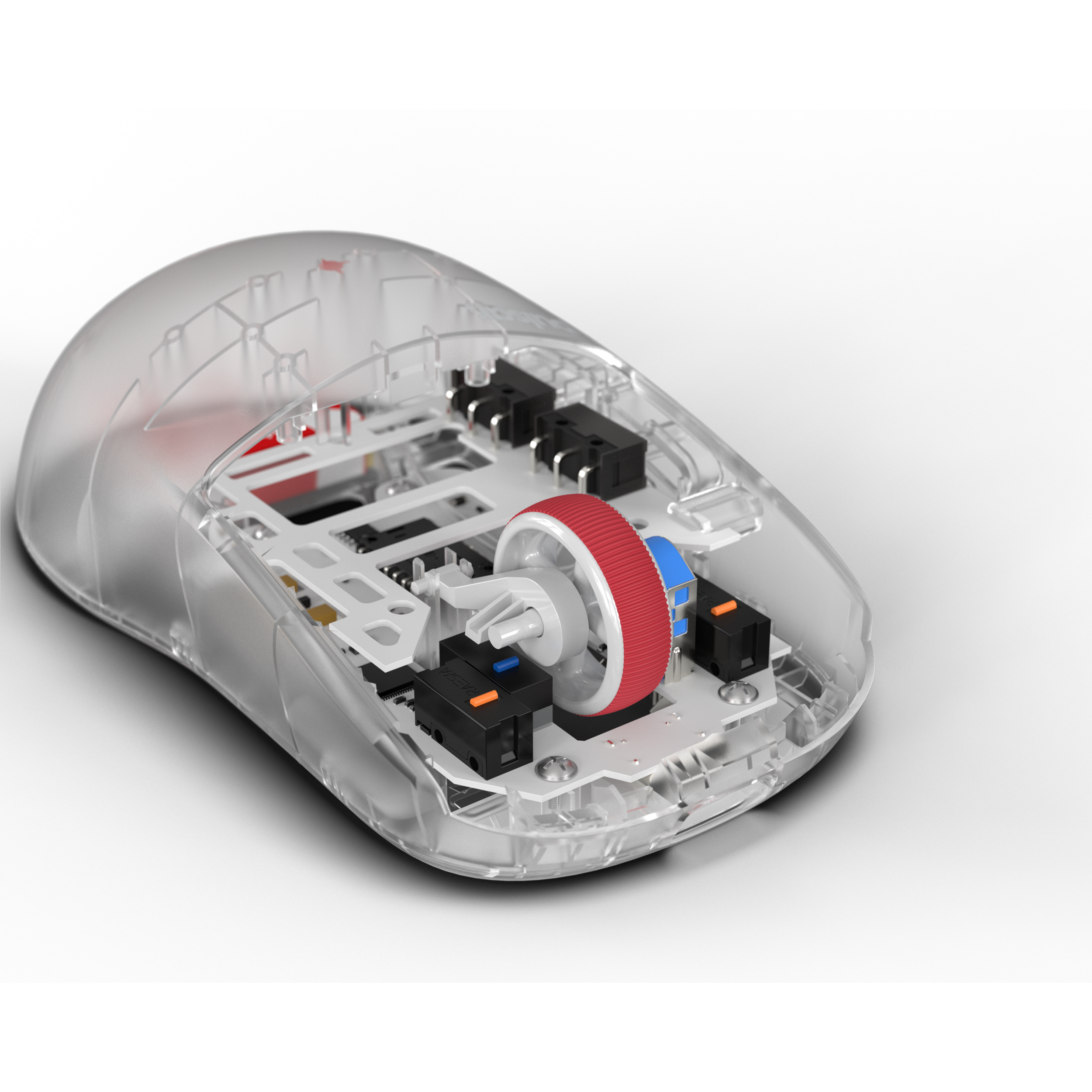 A large main feature product image of Pulsar X2H Mini - 52g Lightweight Wireless Gaming Mouse (Super Clear Edition)