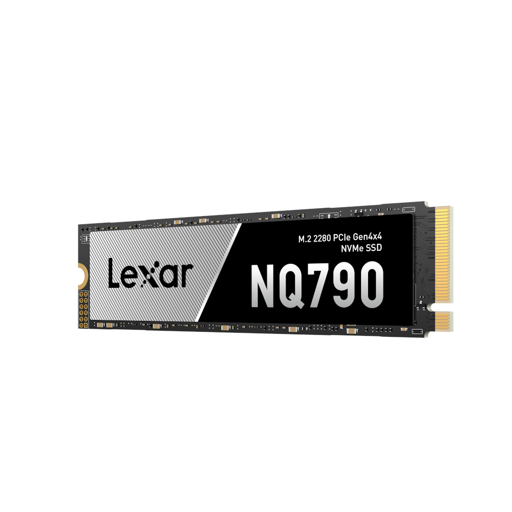 A large main feature product image of Lexar NQ790 PCIe Gen4 NVMe M.2 SSD - 1TB