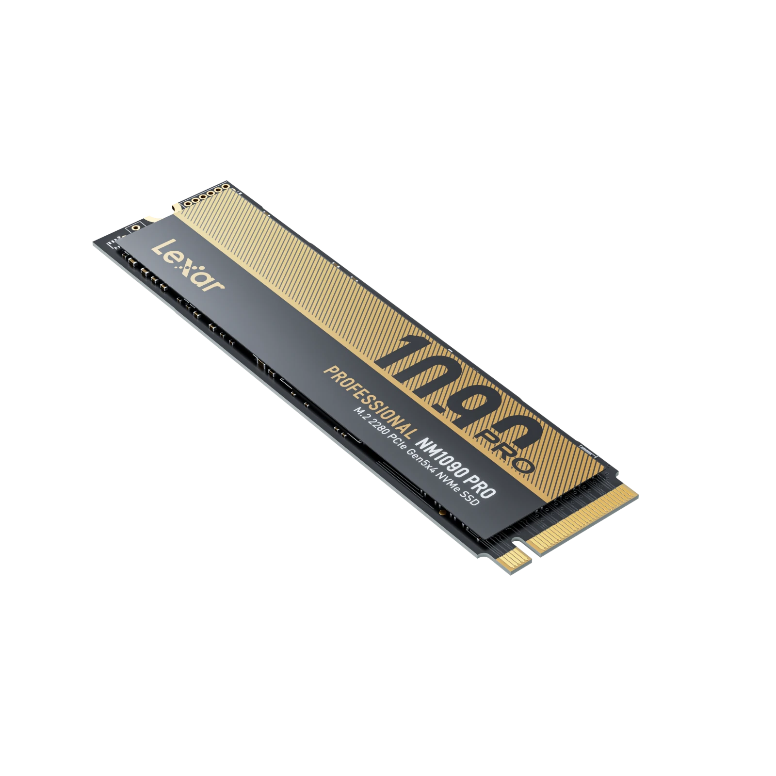 A large main feature product image of Lexar NM1090 Pro PCIe Gen5 NVMe M.2 SSD - 2TB