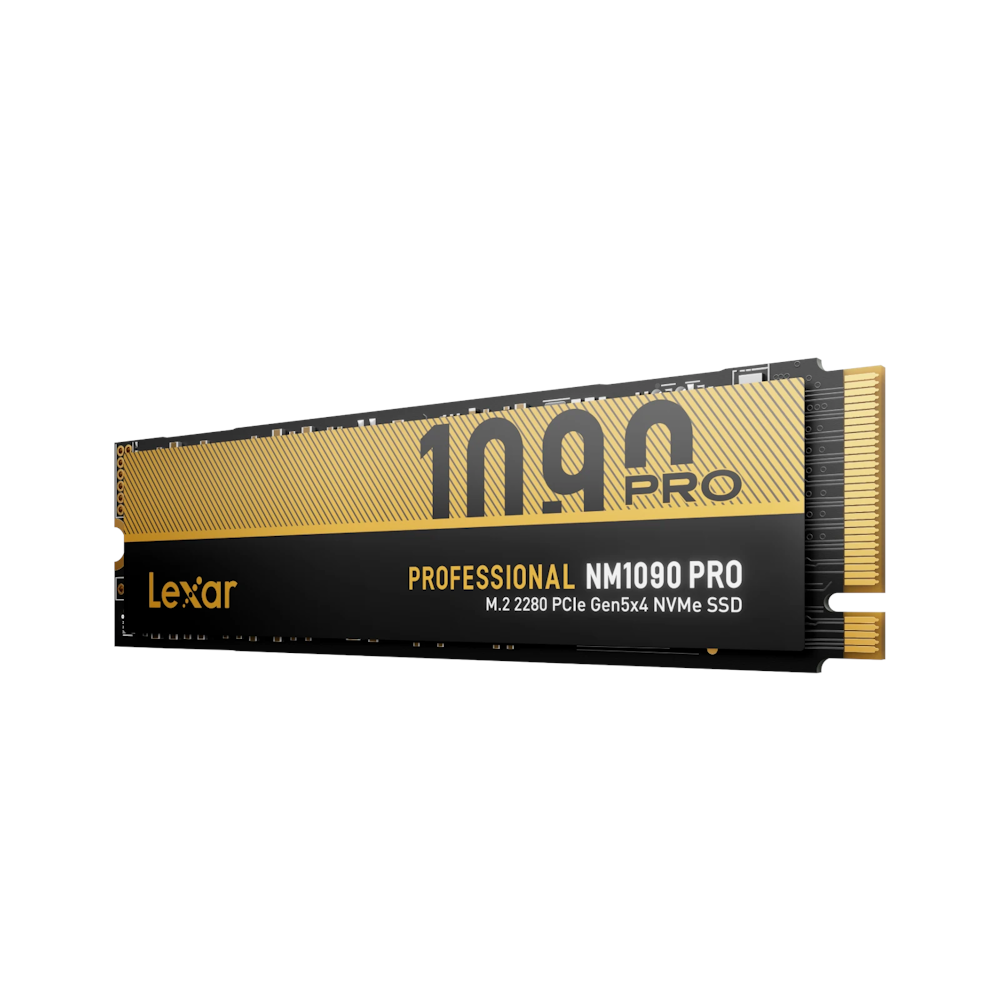 A large main feature product image of Lexar NM1090 Pro PCIe Gen5 NVMe M.2 SSD - 4TB