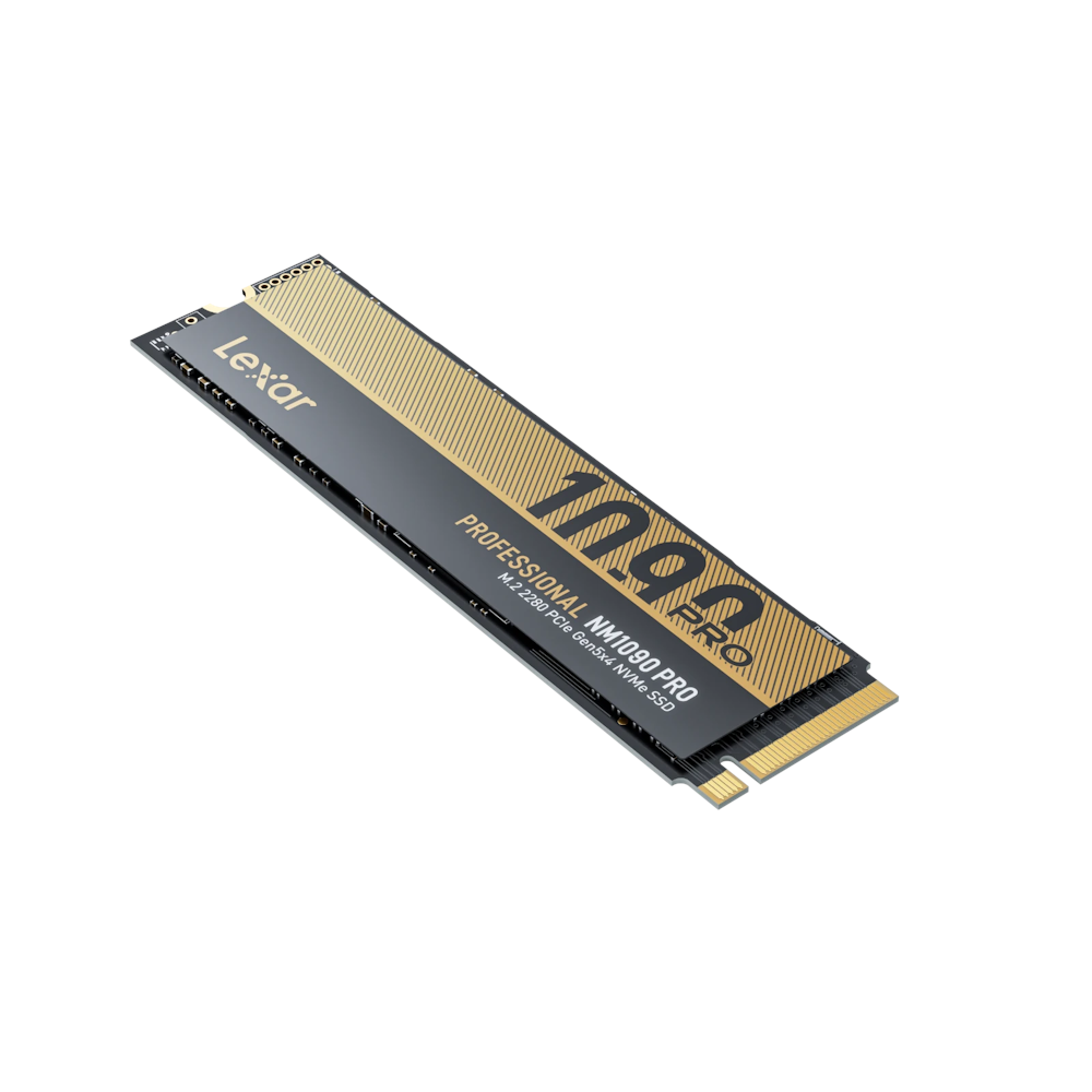 A large main feature product image of Lexar NM1090 Pro PCIe Gen5 NVMe M.2 SSD - 4TB