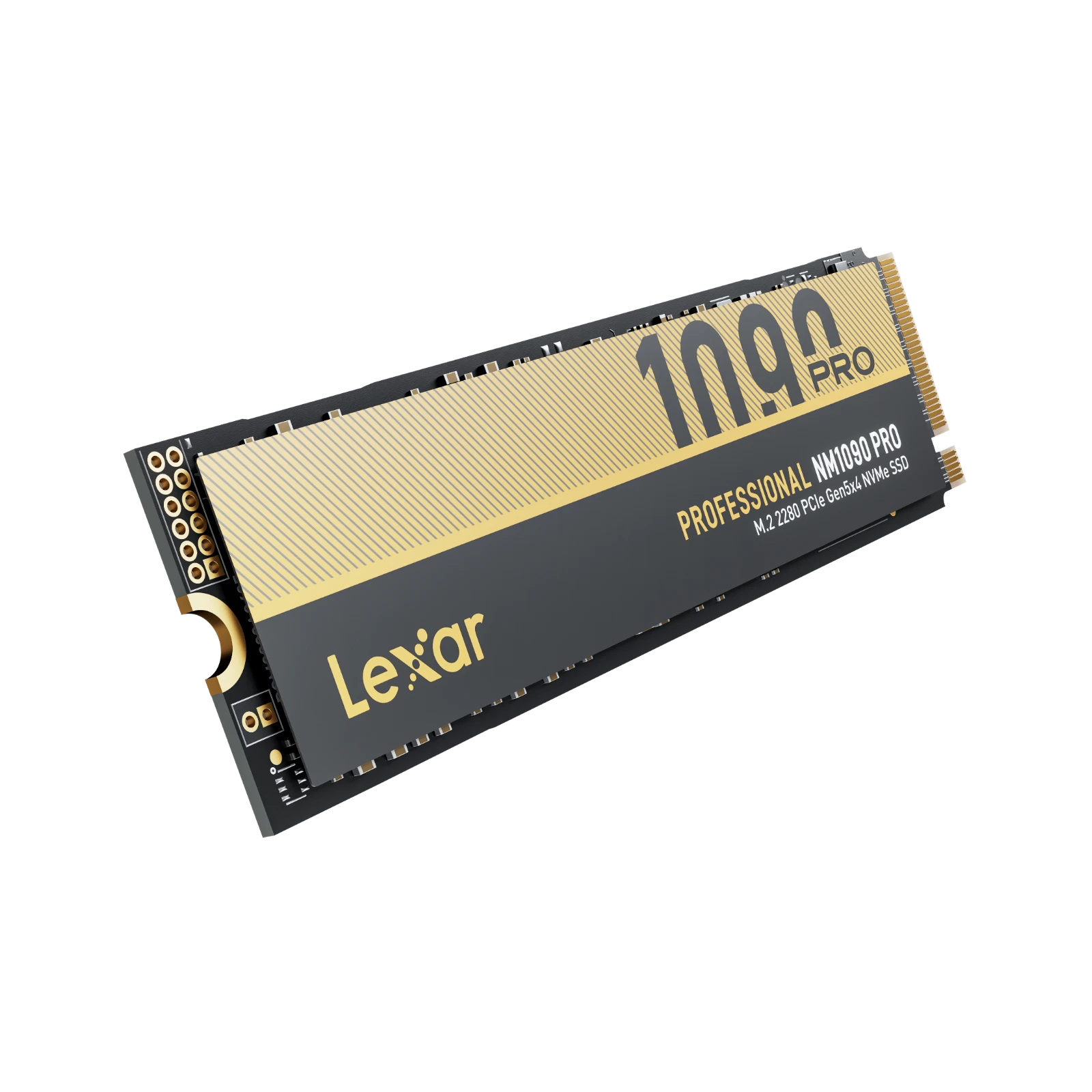 A large main feature product image of Lexar NM1090 Pro PCIe Gen5 NVMe M.2 SSD - 4TB