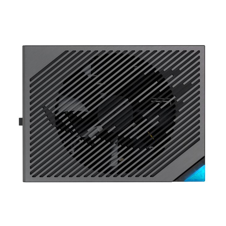 A large main feature product image of ASUS ROG THOR 1600W Titanium III PCIe 5.0 Modular PSU w/ Magnetic OLED Display