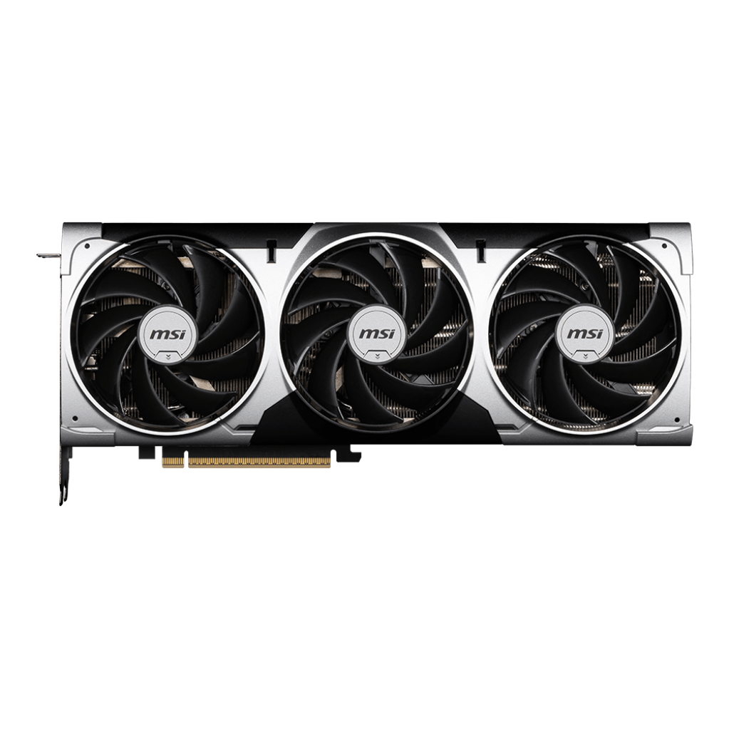 A large main feature product image of MSI GeForce RTX 5070 Ti Ventus 3X OC 16GB GDDR7