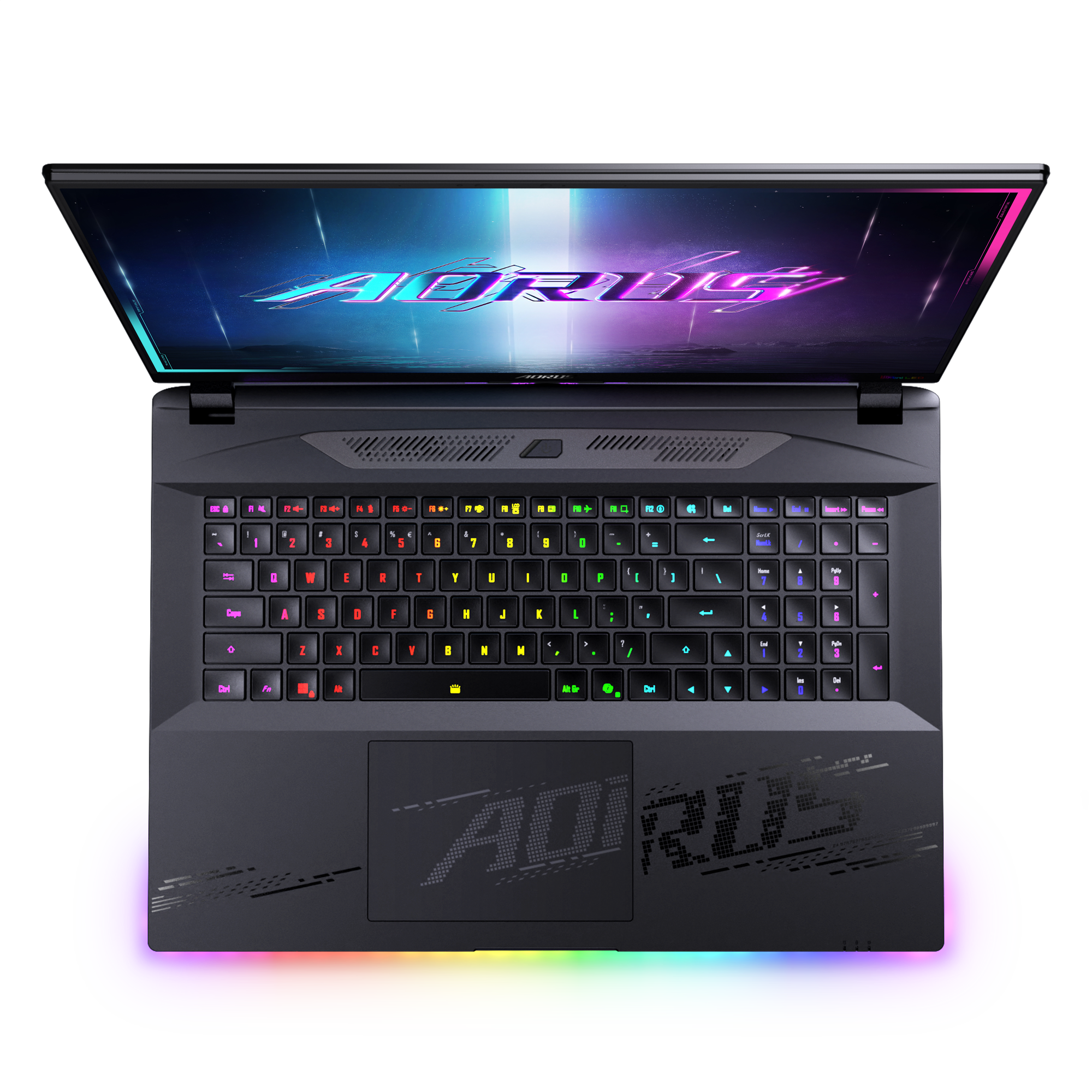 A large main feature product image of Gigabyte AORUS MASTER 18 (BZH) - 18" 240Hz, Ultra 9 275HX, RTX 5090, 64GB/2TB - Win 11 Pro Gaming Notebook