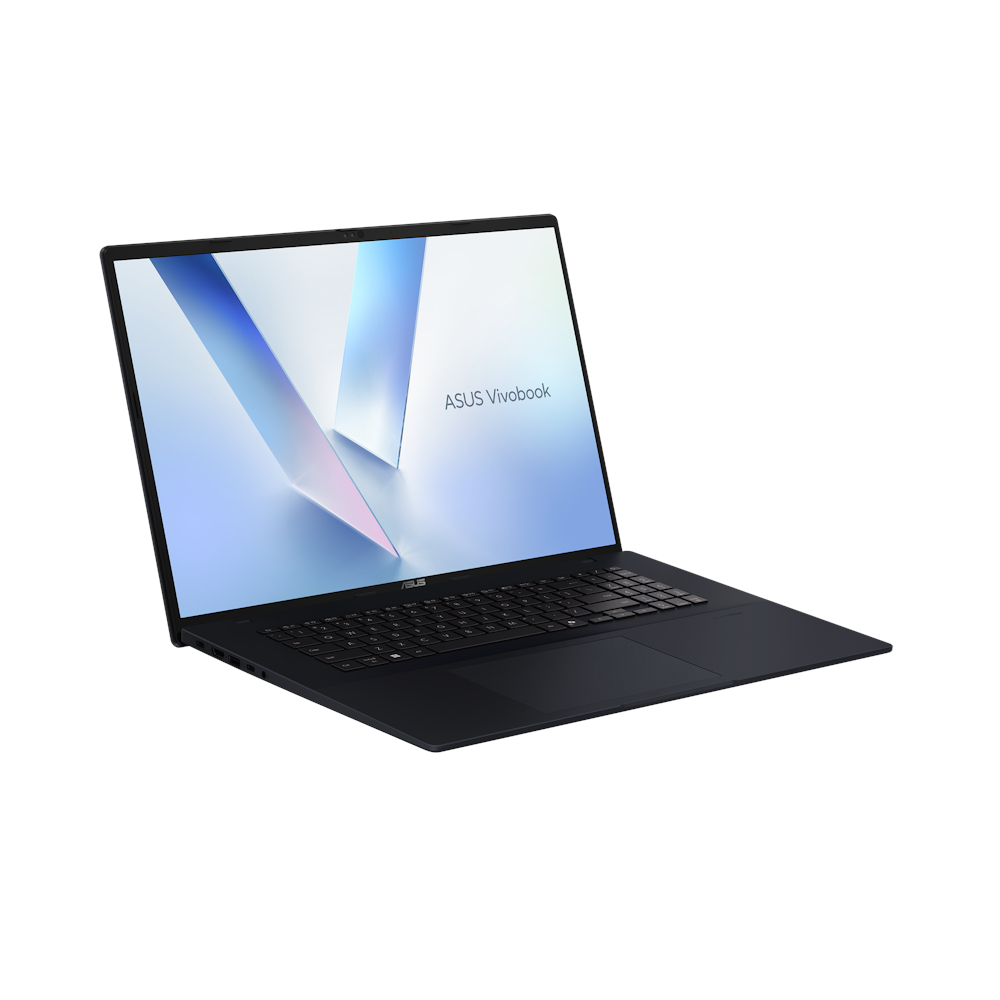 A large main feature product image of ASUS Vivobook 18 (M1807) - 18" Ryzen 7 260, 16GB/1TB - Win 11 AI Notebook