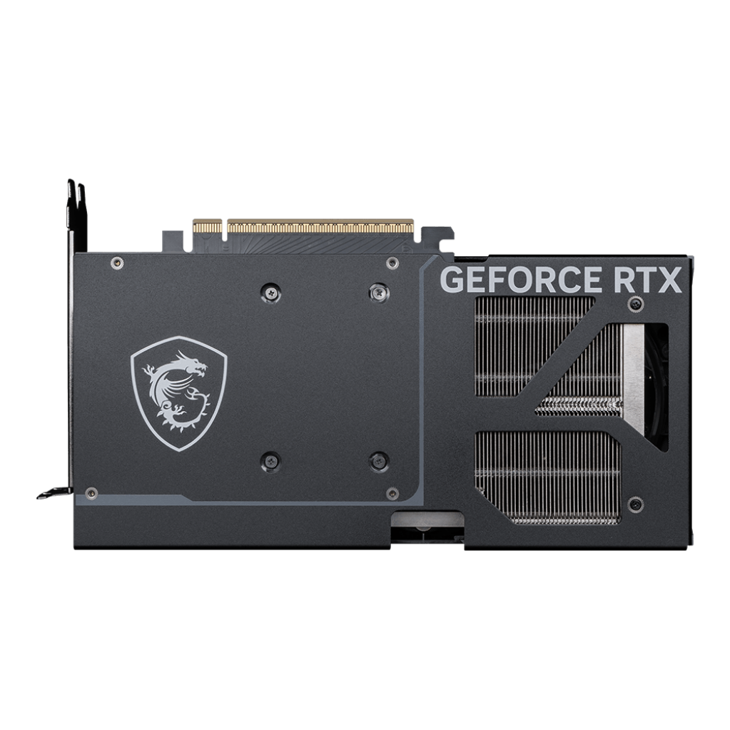 A large main feature product image of MSI GeForce RTX 5070 Ventus 2X OC 12GB GDDR7
