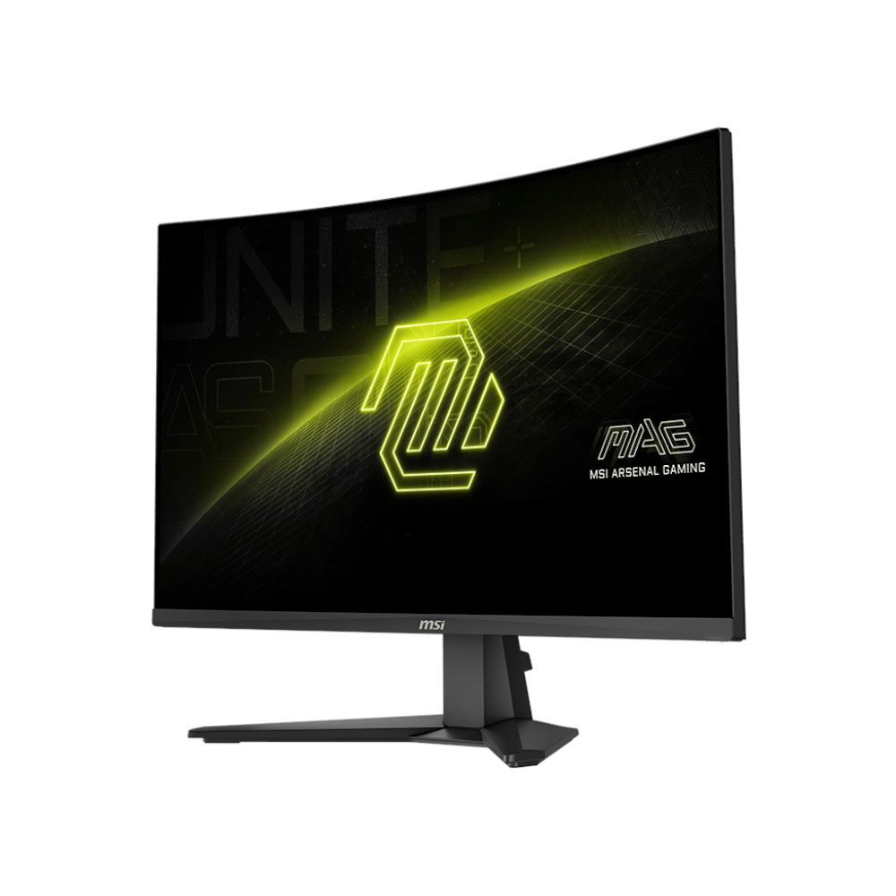 A large main feature product image of MSI MAG 27C6F E20 - 27" Curved 1080p 200Hz 0.5ms Fast VA Gaming Monitor