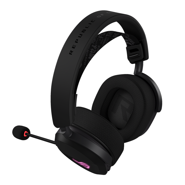 A large main feature product image of ASUS ROG Pelta Wireless Gaming Headset
