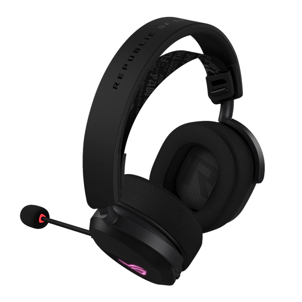 A large main feature product image of ASUS ROG Pelta Wireless Gaming Headset