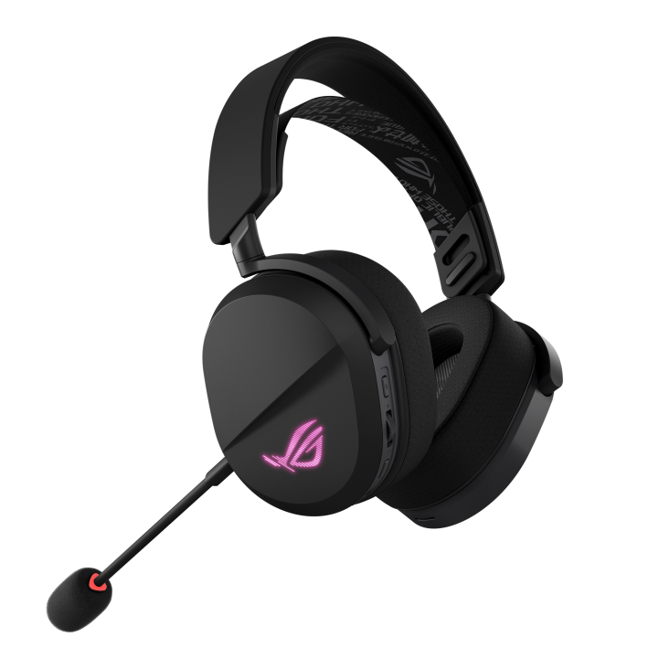 A large main feature product image of ASUS ROG Pelta Wireless Gaming Headset