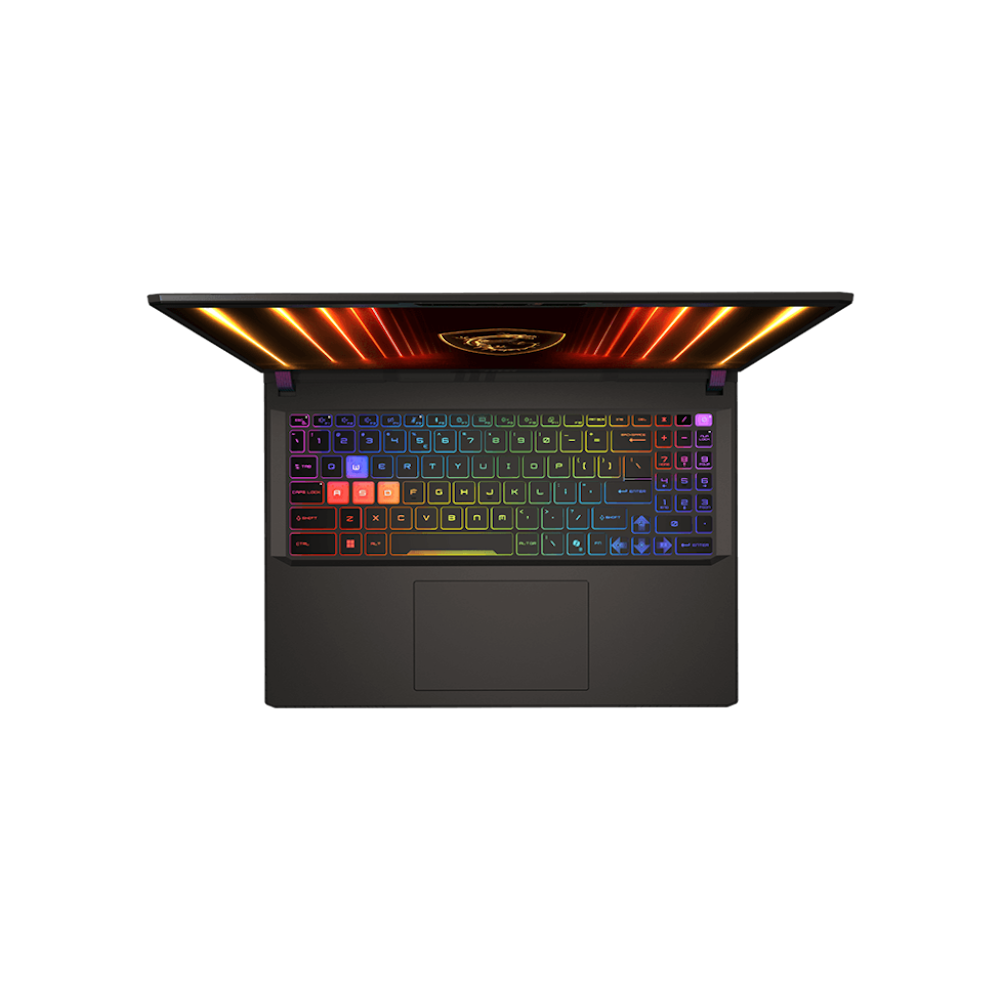 A large main feature product image of MSI Vector 16 HX AI (A2X) - 16" 240Hz, Ultra 9 275HX, RTX 5080, 16GB/1TB - Win 11 Gaming Notebook