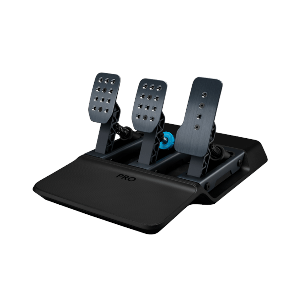 A large main feature product image of Logitech G PRO Racing Pedals