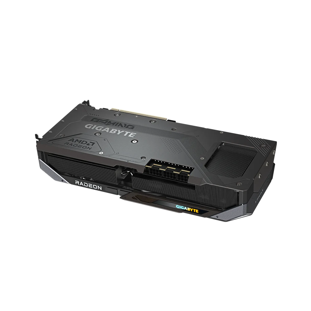 A large main feature product image of Gigabyte Radeon RX 9070 XT Gaming OC 16GB GDDR6