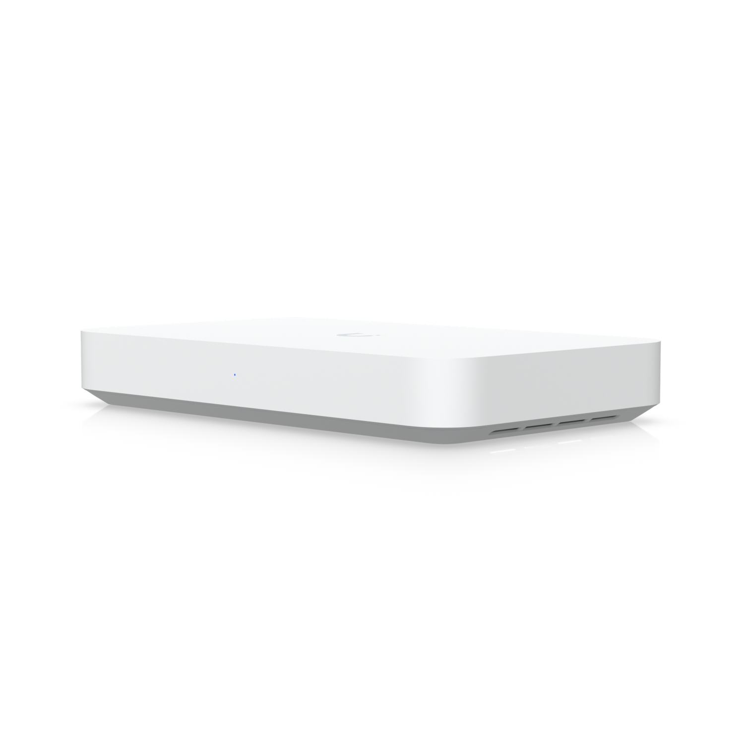 A large main feature product image of Ubiquiti UniFi Gateway Fiber 10GbE Router