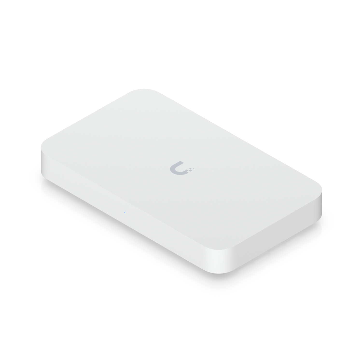 A large main feature product image of Ubiquiti UniFi Gateway Fiber 10GbE Router